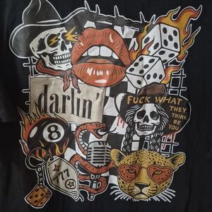 Gildan Black Graphic Tee with Bold Design